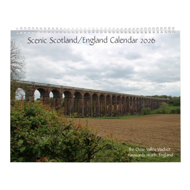 Calendário Scenic Scotland/England Calendar 2026 (Capa)