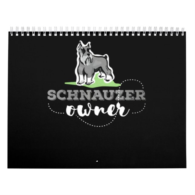 Calendário Schnauzer Owner Lover (Capa)