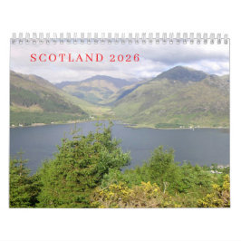 Calendário Scotland 2026 calendar