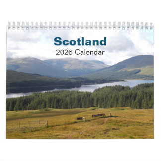 Calendário Scotland Calendar 2026