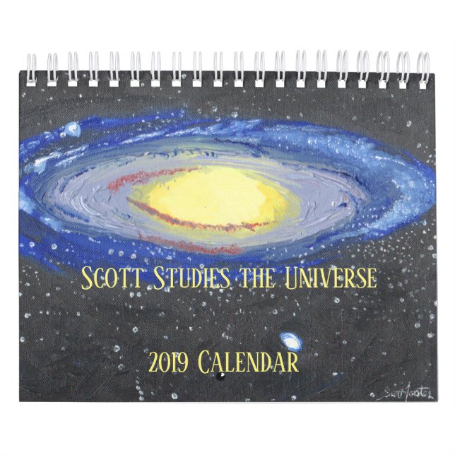 Calendário Scott estuda o Universo (Capa)