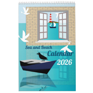 Calendário Sea and Beach Calendar