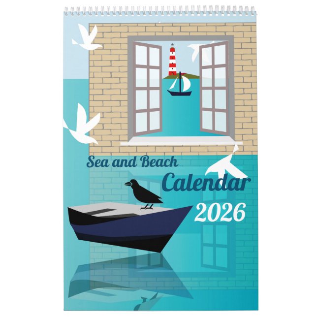 Calendário Sea and Beach Calendar (Capa)