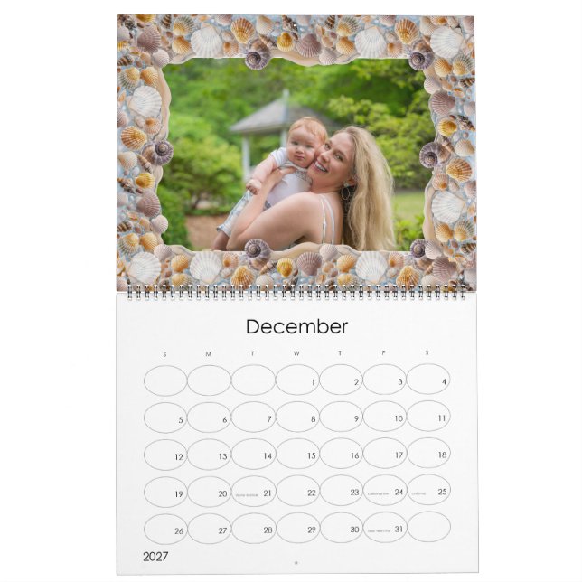 Calendário Seacoast Framed 12-month Family Photo Calendar (Dez 2027)