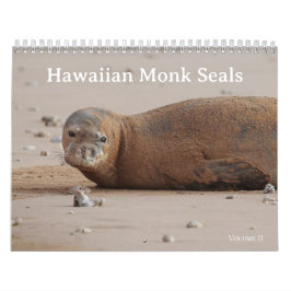 Calendário Seals monk havaianos