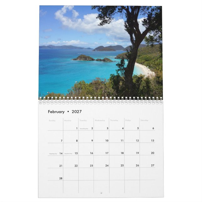 Calendário Seascapes (Fev 2027)