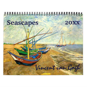 Calendário Seascapes e rios por Vincent van Gogh