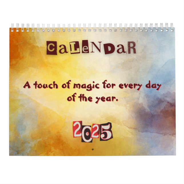 Calendário Seasonal Calendar with Artwork 2025  (Verso)