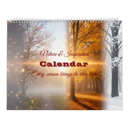 Calendário Seasons of Light – Nature & Inspiration 2025 Wall 