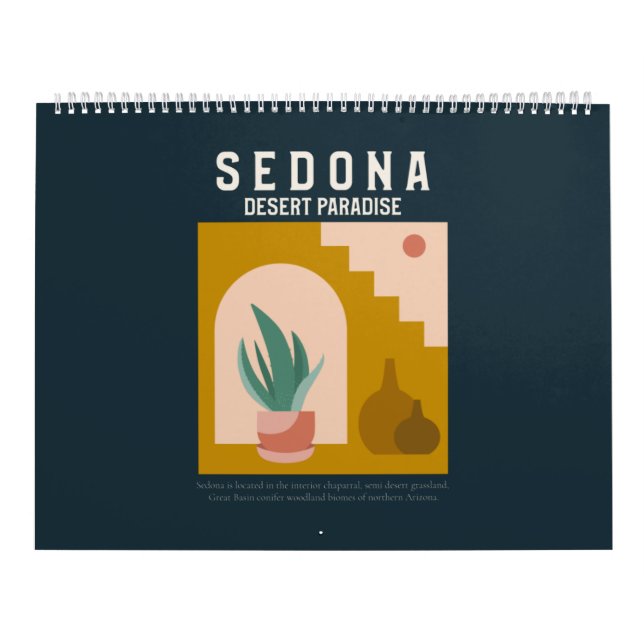 Calendário SEDONA Desert Paradice (Capa)