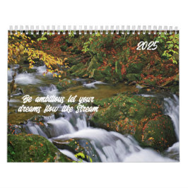 Calendário Seja ambicioso deixe seus sonhos fluírem como Stre