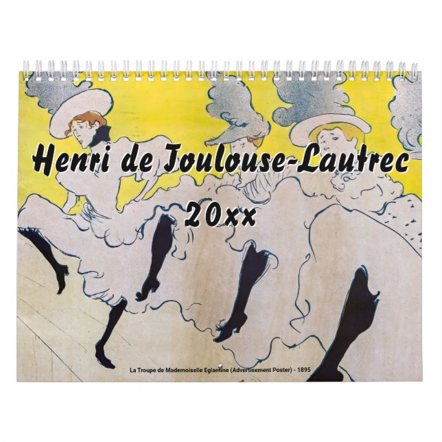 Calendário Seleção das obras-primas Henri de Toulouse-Lautrec (Capa)