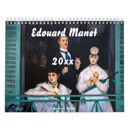 Calendário Seleção de Masteroides de Manet de Edouard