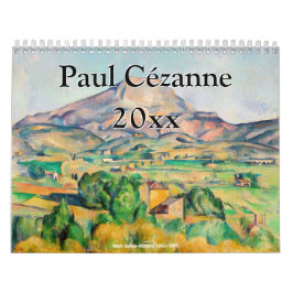 Calendário Seleção de obras de arte de Paul Cezanne