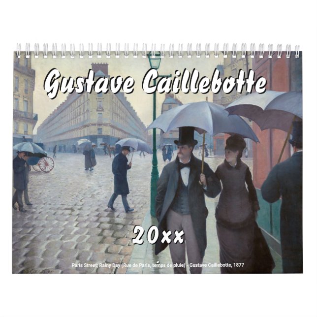 Calendário Seleção de obras-primas de Caillebotte Gustave (Capa)