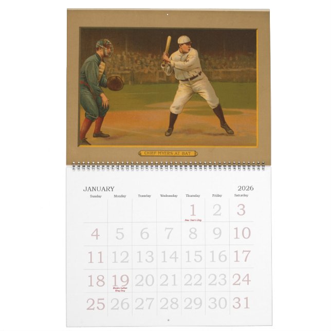 Calendário Selecione 1911 cartões de basebol da era dourada (Jan 2026)