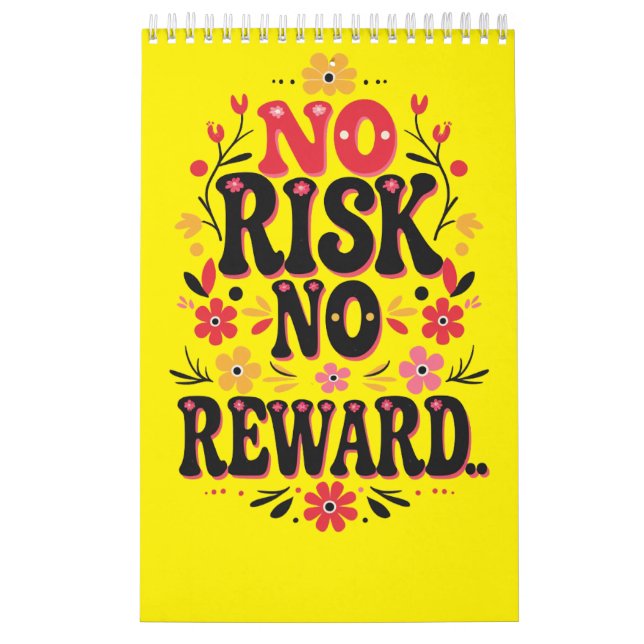 Calendário Sem Risco, Sem Recompensa - Motivação Negrito (Capa)