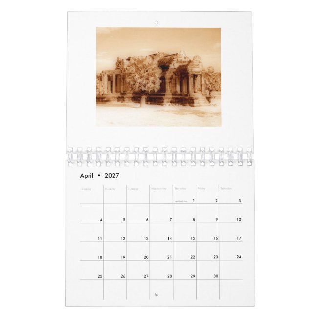 Calendário Sepia Angkor 2022 (Abr 2027)