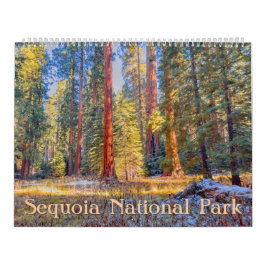 Calendário Sequoia National Park Forest Landscapes