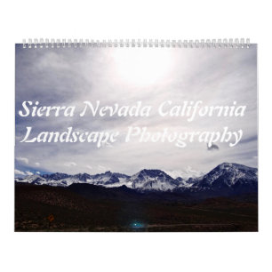 Calendário Serra fotografia da paisagem de Nevada Califórnia