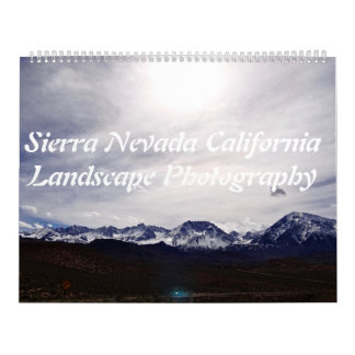 Calendário Serra fotografia da paisagem de Nevada Califórnia
