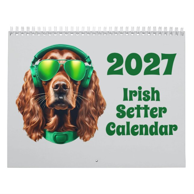 Calendário Setter Irlandês (Capa)