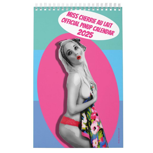 Calendário Sexy Pinup - Cherrie Au Lait 2025 (Capa)