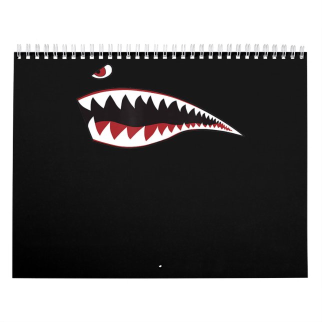 Calendário Shark Nose Art Green - Plano Militar Wwii (Capa)