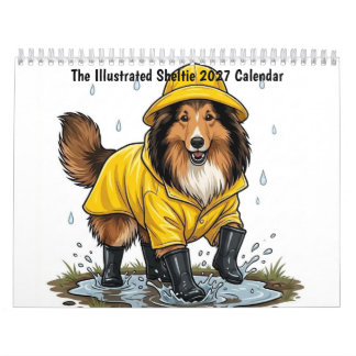 Calendário Sheltie Ilustrado