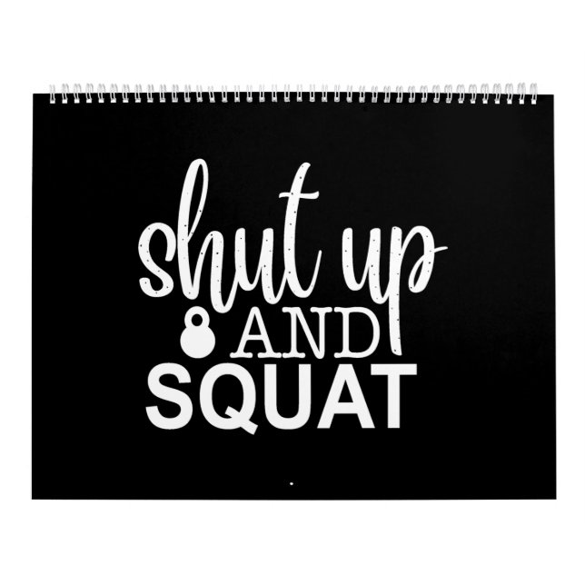 Calendário shut up and squad (Capa)