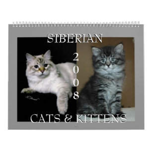 Calendário Siberian 2009 dos gatos