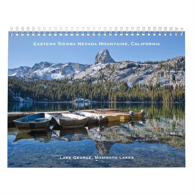 Calendário Sierra Oriental, Mammoth Lagos, CA (Capa)