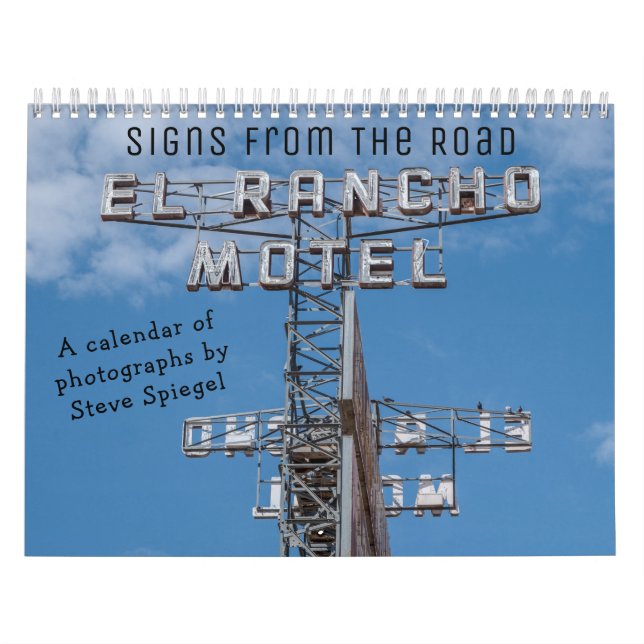 Calendário SIGNS FROM THE ROAD two Page MediumCalendar, White (Capa)