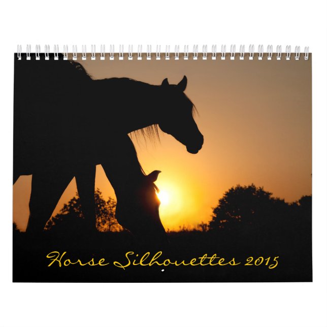 Calendário Silhouettes Cavalos (Capa)