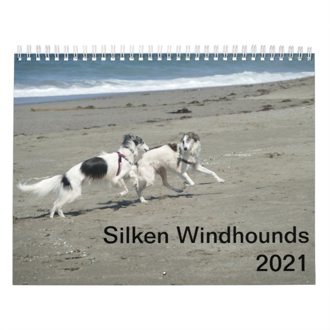 Calendário Silken Windhounds 2021 - Diversão Na Praia (Capa)
