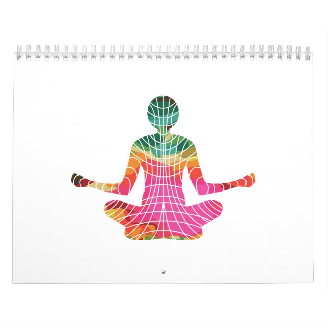 Calendário Símbolo de Meditação Geométrica Sagrada de Yoga Id (Capa)