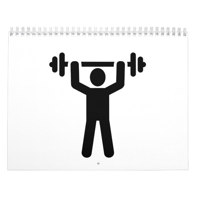 Calendário Símbolo de Powerlifting do halterofilismo (Capa)