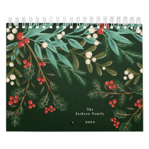 Calendário Simple Green USA America Weekly Planner 2025