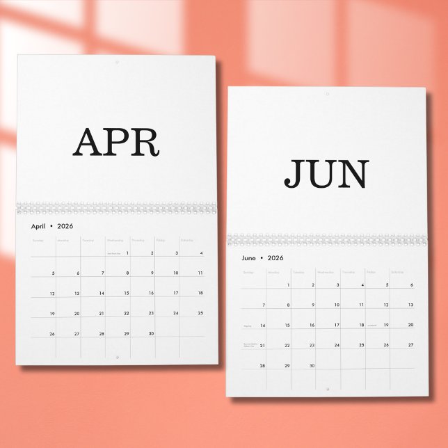 Calendário Simple Luxury Design Calendar (Criador carregado)