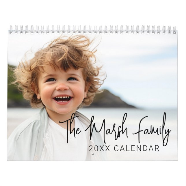 Calendário Simples Moderno Personalizado Foto - 14 Imagens (Capa)