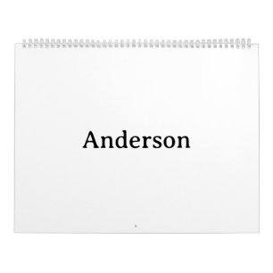 Calendário Simples Profissional 11"x14,25" 2 Páginas Grande B