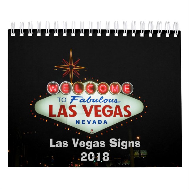 Calendário Sinais de Las Vegas Neon (Capa)