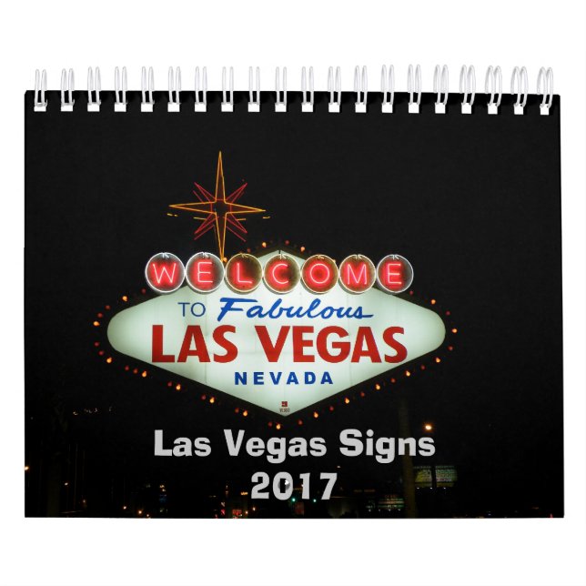 Calendário Sinais de Las Vegas Neon (Capa)