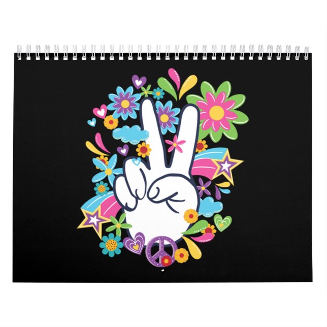 Calendário Sinais de Paz Hippie (Capa)