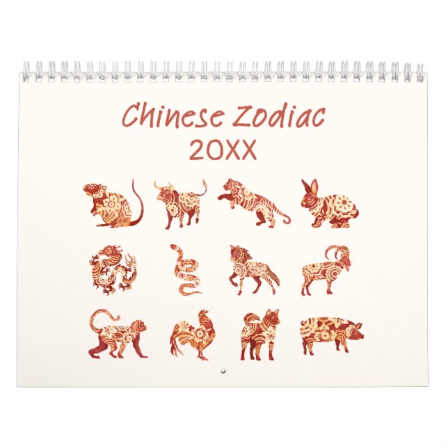 Calendário Sinal de Animal Chinês (Capa)