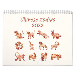 Calendário Sinal de Animal Chinês