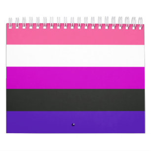 Calendário Sinalizador do Orgulho Genderfluido