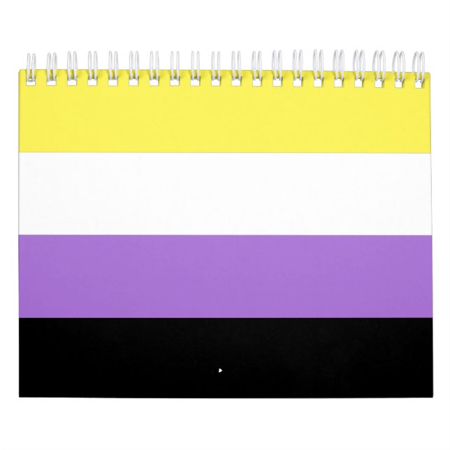 Calendário Sinalizador do Orgulho Não Binário (Capa)