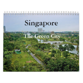 Calendário Singapura - A Cidade Verde