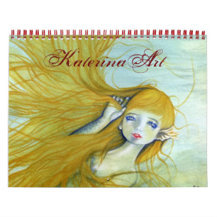 Calendário Sirens 2015 Fantasy Art Calendar de Katerina Art